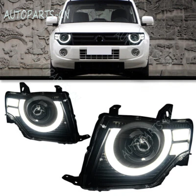 For Mitsubishi Pajero Montero V97 V93 V95 V87 LED DRL Headlight Assembly 2009-21 - Image 1 of 4