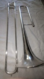 Vintage Silver Conn Trombone With Mouthpiece Serial Number 276218 - Picture 1 of 23