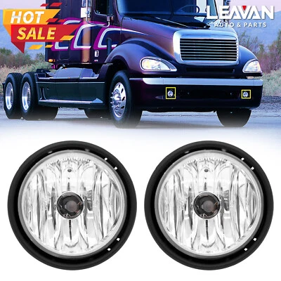 2PCS Fog Lights Lamps w/ Bulbs For Freightliner Columbia 00-10 Left & Right Pair - Image 1 of 4