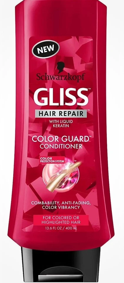 Schwarzkopf’s Gliss Acondicionador Cuidado del Color del Cabello Rojo 13,6 Onzas (400 ml) Foto 1 de 1