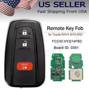 FOR 2019 2020 2021 TOYOTA RAV4 REMOTE SMART KEY FOB HYQ14FBC 231451-0351 G BOARD - Picture 1 of 8