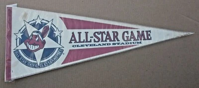 Banderín del Juego de Estrellas 1981 de las Grandes Ligas Cleveland OH MLB Foto 1 de 4