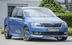 Labio de alerón Rieger CUP para Skoda Rapid NH alerón delantero espada alerón enfoque - Imagen 1 de 5