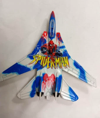2002 Maisto Ultimate Marvel Air Force Spider-Man F-117A Nighthawk Die Cast Plane - Image 1 of 3