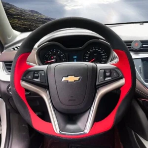 For Chevrolet Malibu 2011-2015 Volt Camaro Hand Sewing Car Steering Wheel Cover - Picture 1 of 9