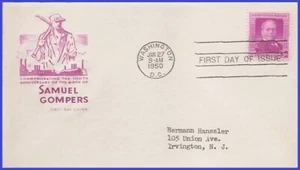 USA4 # 988 ADDR HOUSE OF FARNAM FDC   Samuel Gompers - Picture 1 of 1