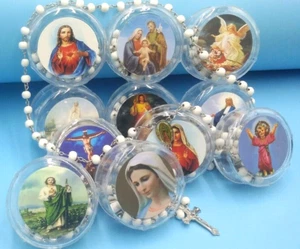 10 Baptism Favors, Rosaries,Scented,Recuerdos Bautizo Rosario,Communion,Wedding - Picture 1 of 10