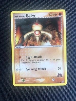 Team Magma's Baltoy Pokemon Card Magma vs Aqua 61/95 common non-holo NM - Image 1 of 4