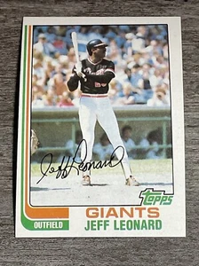 Jeff Leonard 1982 Topps Giants #47 *K509* Set Break - Picture 1 of 2