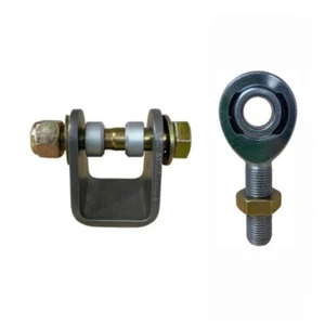 Weld-On Clevis Mount Grade 8 Hardware 1/2 Male LH Chromoly Rod End & Jam Nut - Picture 1 of 3