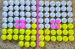 88 TaylorMade Distance + Golf Balls 5A & 4A Yellow & White Golfballs Over 7 Dz