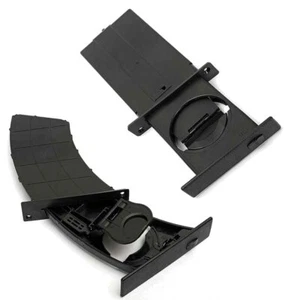 2X Black Front Driver & Passenger Dashboard Cup Holder for BMW E60 E61 5 Series - Picture 1 of 12
