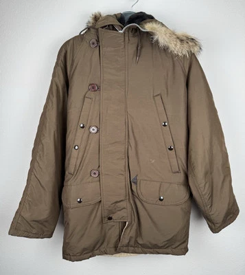 VTG Spiewak Golden Fleece Parka Coat Jacket Size 32 Brown Fur Hood Deadstock NWT - Image 1 of 4