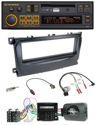 Pioneer DAB Lenkrad USB Bluetooth Autoradio für Ford C-Max Can 07-10 Focus schwa - Bild 1 von 4