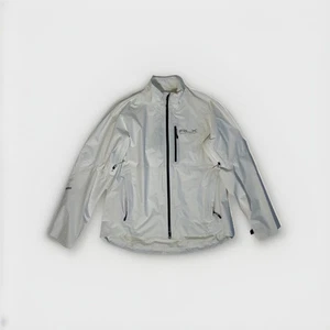 RLX Ralph Lauren Herren Jacke Mantel Tripp Cycling weiß Gr. XL Logo Mängel Zip - Bild 1 von 16