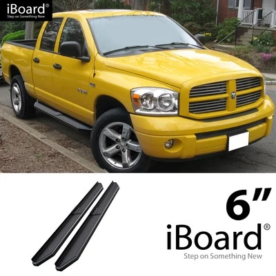 APS Running Board Black 6" Fit Dodge Ram 1500 2500 3500 Quad Cab 02-08 - Изображение 1 из 4