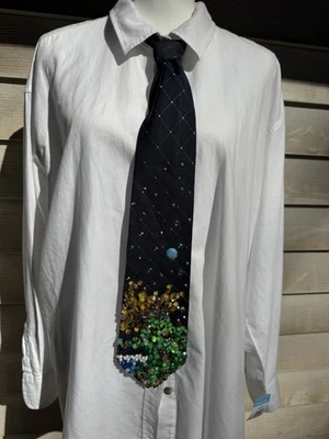 Corbata de safari azul marino oculta Mad Jaguar Foto 1 de 4