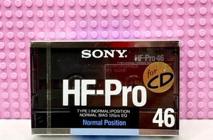 CINTA CASETE SONY HF PRO 80 1988 JAPÓN TIPO I EN BLANCO (1) (SELLADA) - Imagen 1 de 3