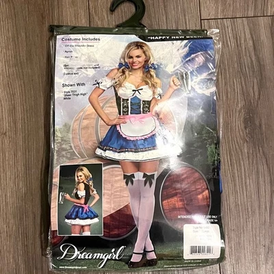 Happy New Beer Octoberfest Costume for Women Size L New Dreamgirl 9492 - Image 1 of 4