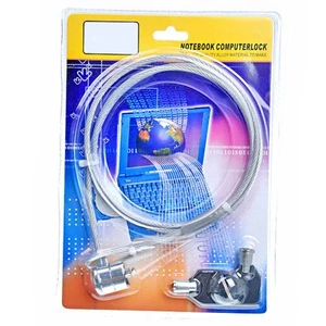Computer Key Laptop Notebook Computer Anti-theft Security Alloy Lock with Key - Bild 1 von 12