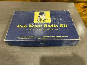 Cub Scout Vintage Crystal Radio Kit No. 1894 With Crystal Box Instructions - Picture 1 of 11