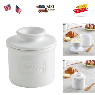 The crock от L Tremain, настольный французский керамический держатель для масла для S... - Изображение 1 из 4