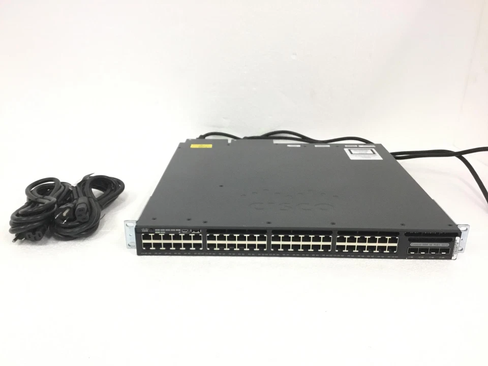 CISCO WS-C3650-48FS-L Catalyst 3650 48 Ports Network PoE Switch w/ Rack Ears - Image 1 of 4