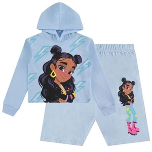 Girls Nickelodeon That Girl Lay Lay Pullover Hoodie and Shorts Clothing Set - Picture 1 of 8