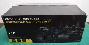 XTUGA YT8 UHF 8-Channel Desktop Conference Mic System – Open Box - Picture 1 of 22