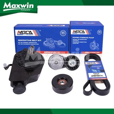 Kit de componentes de correia para bomba de direção hidráulica compatível com Chevrolet GMC C1500 C2500 K1500 K2500 - Imagem 1 de 4