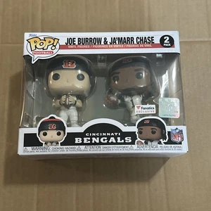 Funko POP! Joe Burrow & Ja’Marr Chase 2 Pack Bengals Fanatics Exclusive - Picture 1 of 4