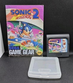 Sonic the Hedgehog 2 (Sega Game Gear, 1992) with Manual, Authentic/Tested!