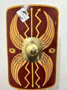 Roman 28'' Heater Shield Steel Legion Scutum Function Shield Armor Shield - Picture 1 of 8