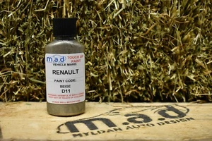 M.A.D RENAULT Beige Poivre D11 Retouche Peinture Kit 30ML Rayures Repair Clio - Picture 1 of 4