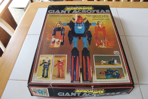 1977 Mego Micronauts Giant Acroyear Vintage Interchangeable Robot  Complete ? Cover