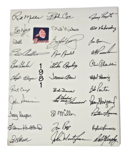 1981 Atlanta Braves Team Signed (33) 11x14 Dale Murphy, Cox, Perry, Niekro RARE - Picture 1 of 14