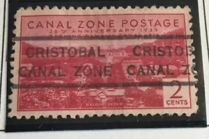 US Canal Zone 25th Anniversary Of The Opening Stamp - Picture 1 of 1