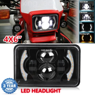 Front Scheinwerfer LED für Suzuki DRZ 400 / DR 650 E-Prüfzeichen Komplettset 12V - Bild 1 von 4