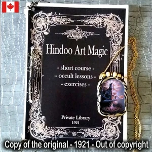 Antique Book Occult Indian Art Black Magic Hindu Hinduism Occultism Old Grimoire - Picture 1 of 24