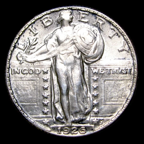 1926 Standing Liberty Quarter Silver ---- Gem BU Condition Coin ---- #UU658 Cover