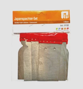4x Japan Spachtel Set Edelstahl 50 80 100 120mm Spachtelarbeiten Japanspachtel - Bild 1 von 1