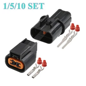 2 Pin KUM Car Sensor Fog Lamp Male Female Connector Plug Kit For Mitsubi Souast - Picture 1 of 4