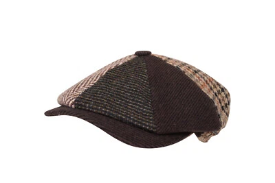 Gorra de Newsboy Wigens NUEVA SIN ETIQUETAS Edición Limitada 181/200 Mezcla de Lana Marrón Retazos 56, 7 Foto 1 de 4
