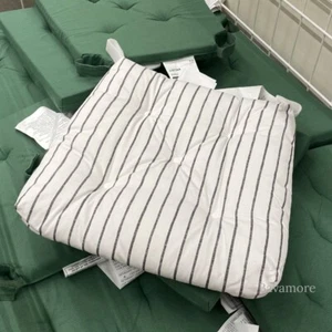 Ikea MALINDA Chair pad, stripe gray 16/14x15x3 " BRAND NEW (2-PACK) - Picture 1 of 2