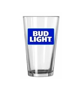 Budweiser 16 oz. Bud Light Pint Bierglas mit Bud Light Logo - Bild 1 von 1