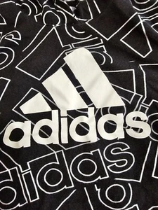 Vintage Adidas Hoodie Shirt Boys S 8 Yrs AOP Retro Kids Children Child Youth Kid - Picture 1 of 6