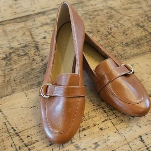 Mocasines Talbots Ryan Anillo en D Cuero Camel Para Mujer 7 Preppy Light Academia - Imagen 1 de 7