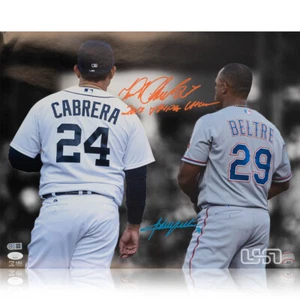 Miguel Cabrera & Adrian Beltre Signed "2012 Triple Crown" 16x20 Photo USA SM JSA - Picture 1 of 5
