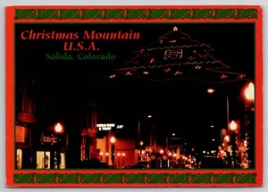 Colorado Salida, - CHRISTMAS MOUNTAIN U.S.A. - Postkarte Denver 1996 - Bild 1 von 2