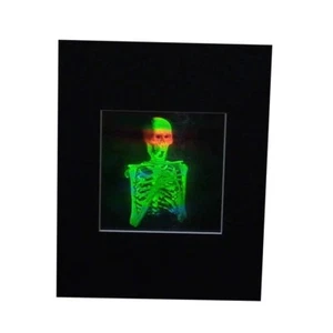 Imagen holograma de 2 canales esqueleto 3D MATTE, película tipo REPUJADO coleccionable - Imagen 1 de 7
